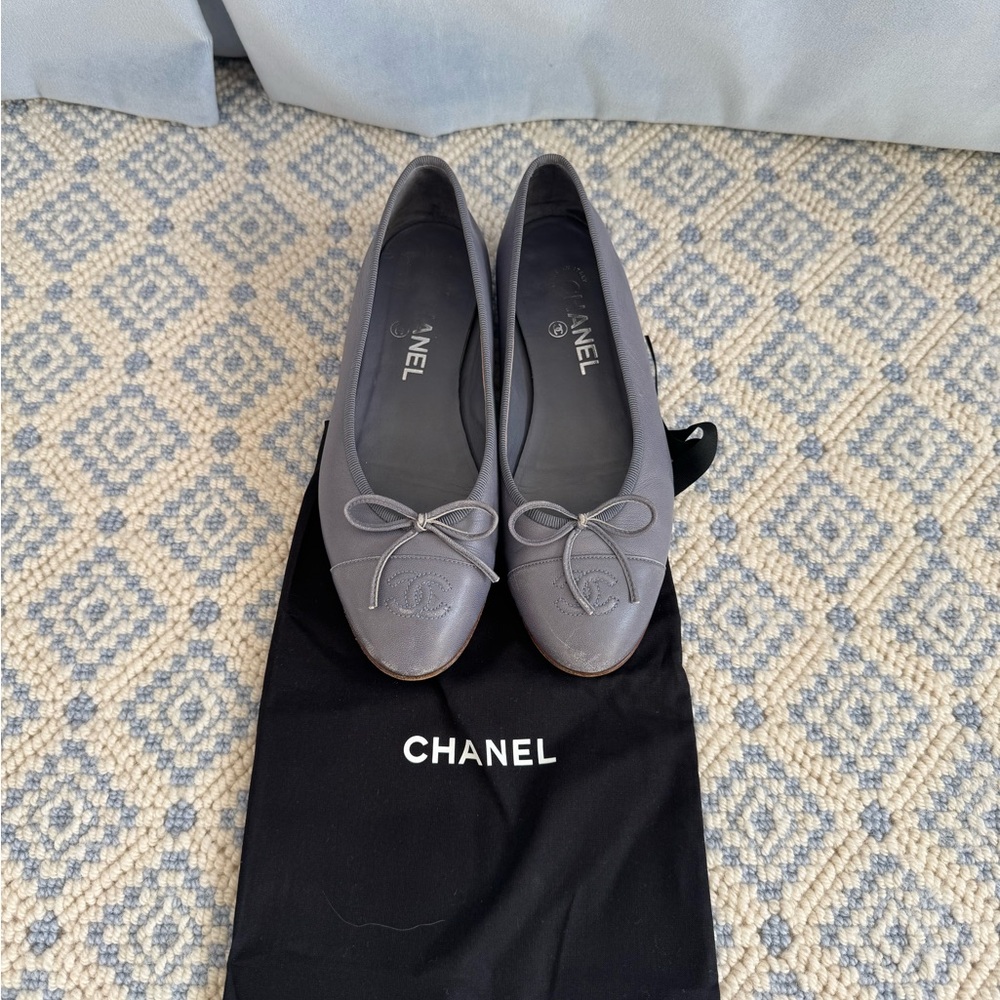Purple Chanel Ballet Flats Size 37.5
